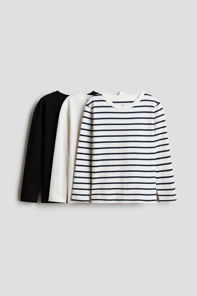 H&M 3-pack cotton tops