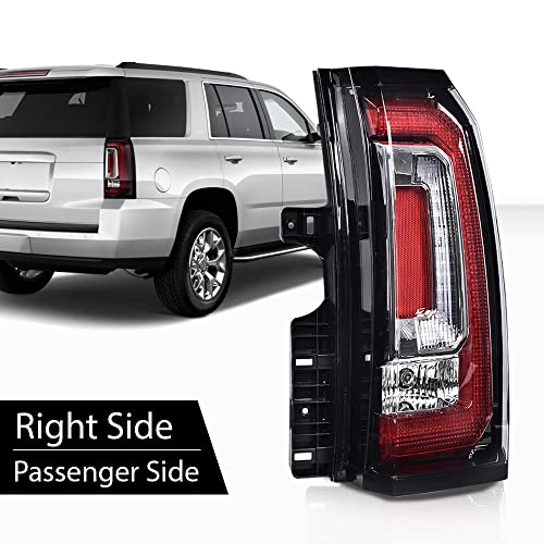 GPLUS مصباح خلفي LED G-PLUS متوافق مع GMC يوكون/يوكون XL 2019-2020/يتناسب مع GMC يوكون/يوكون XL (دينالي، SLE، SLT) 2015-2018، مصباح خلفي من الجهة اليمنى، ضوء الفرامل، تجميع المصابيح الخلفية - Image 4