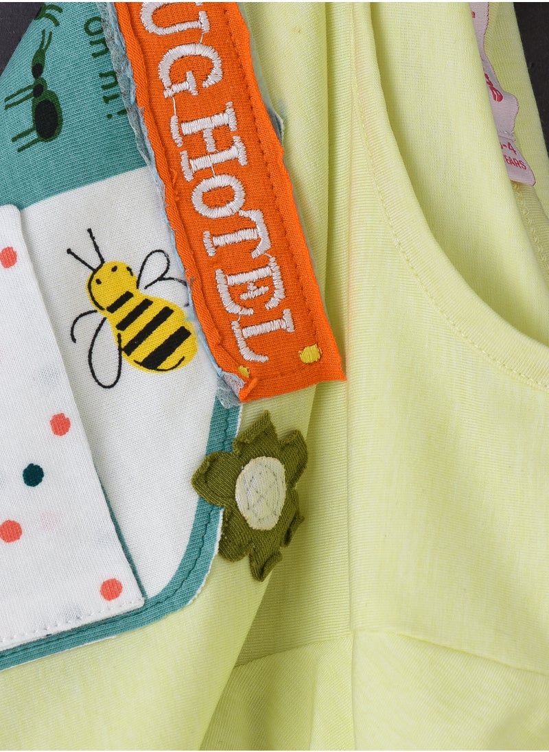 Jelliene Sunshine Squad: Girls' Breezy Cotton Tees Playful Prints & Summer Fun  - Image 4