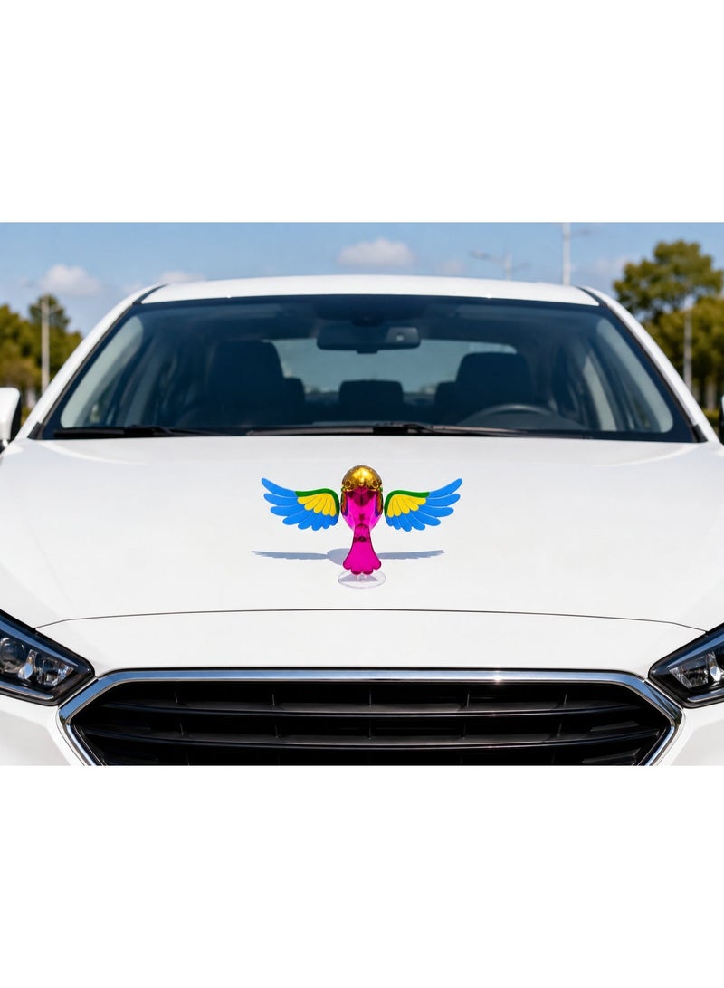 Flying Bird Car Decor With Flapping Wings Air Dynamic Mirror Accessory For Cars And - Image 2