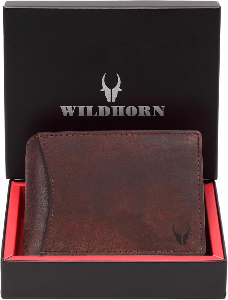 WILDHORN Wildhorn India Brown Leather Men's Wallet (WH1173) - Image 2