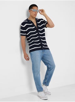 BRAVE SOUL Milan Knitted Striped Shirt  - Image 4