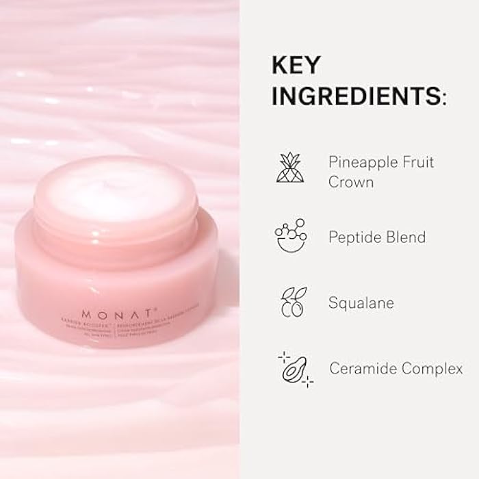MONAT Barrier Booster™ Defense Moisturizer – Hydrating Peptide Cream with Ceramides & Squalane to Strengthen Skin, Nourish Sensitive Skin & Reveal Radiant Glow – 50 ml / 1.7 fl. oz. - Image 5