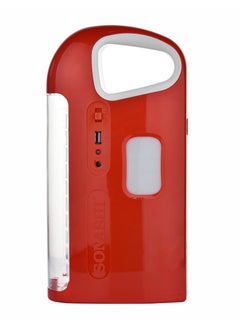 SONASHI Rechargeable Emergency Lantern And LED Torch Combo with Solar Charge and Power Bank Function  Working Time  40 Hours (Bright Mode) with Overheat Protection  Best for Camping and Indoors SEL-3366 Red  - Image 4