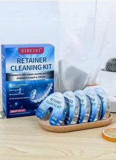 Siruini Portable denture cleaning liquid,99% sterilisation and deodorisation disposable denture retainer,brace special cleaning liquid  - Image 2