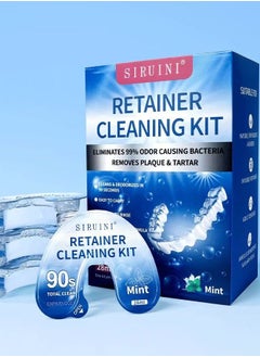 Siruini Portable denture cleaning liquid,99% sterilisation and deodorisation disposable denture retainer,brace special cleaning liquid  - Image 1