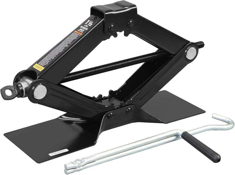 BIG RED AT10152BR Torin Steel Scissor Lift Jack Car Kit, 1.5 Ton (3,000 lb) Capacity, Black - Image 1