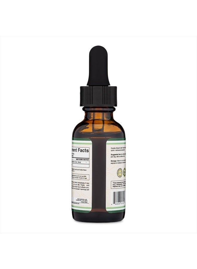 Double Wood Supplements Milk Thistle Supplement - Organic Milk Thistle Liver Detox Drops 1 FL OZ - 30 Servings (Vegan Safe, Non-GMO, Gluten Free) Perfect Addition to Milk Thistle Tea by Double Wood  - Image 4
