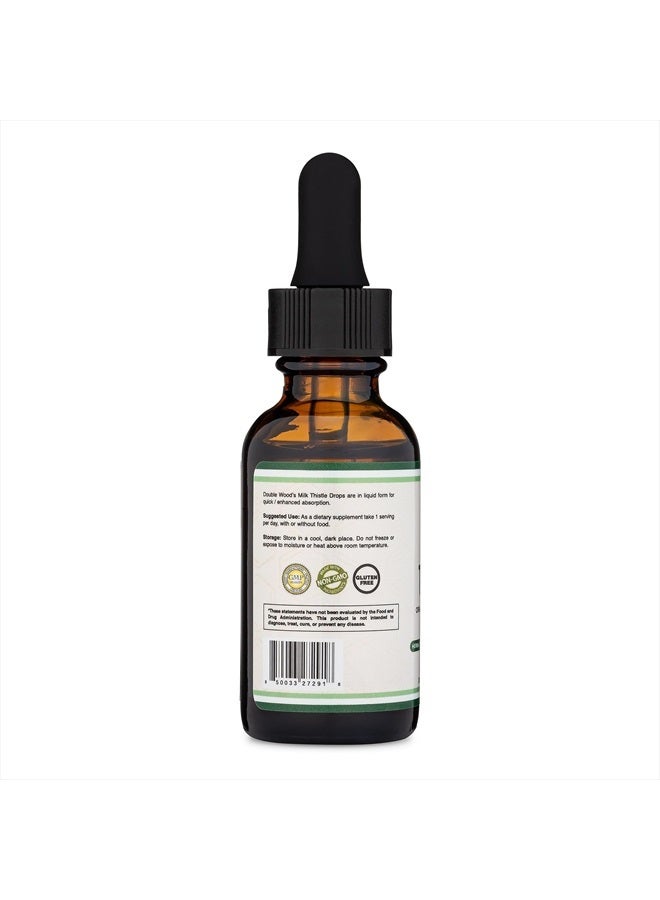 Double Wood Supplements Milk Thistle Supplement - Organic Milk Thistle Liver Detox Drops 1 FL OZ - 30 Servings (Vegan Safe, Non-GMO, Gluten Free) Perfect Addition to Milk Thistle Tea by Double Wood  - Image 3
