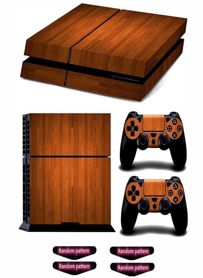Oiokew Decal Skin for Ps4, Whole Body Vinyl Sticker Cover for Playstation 4 Console and Controller (Include 4pcs Light Bar Stickers) (PS4, Dense Fog fire) - Image 1