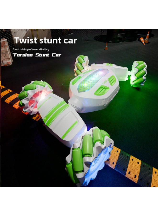 إسكدنيا سيارة سباق ملتوية بإضاءة تحريضية تعمل بالتحكم عن بعد، سيارة Rc للتسلق على الطرق الوعرة، دفع رباعي، تشوه تشوه الانجراف، سيارة سباق - اللون: أزرق، تحكم مزدوج 【مع ساعة】 موسيقى خفيفة - Image 5