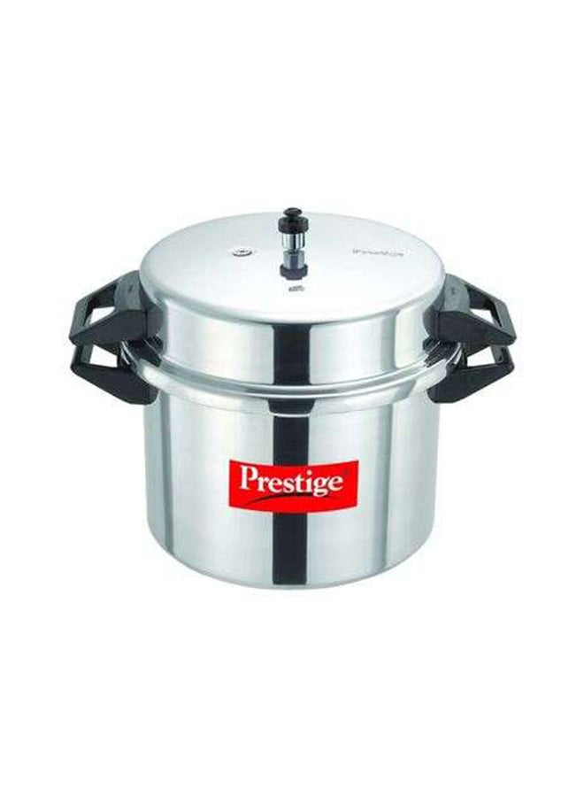 Prestige Aluminium Popular Pressure Cooker with Lid Induction Compatible Base Silver 20Liters - Image 1