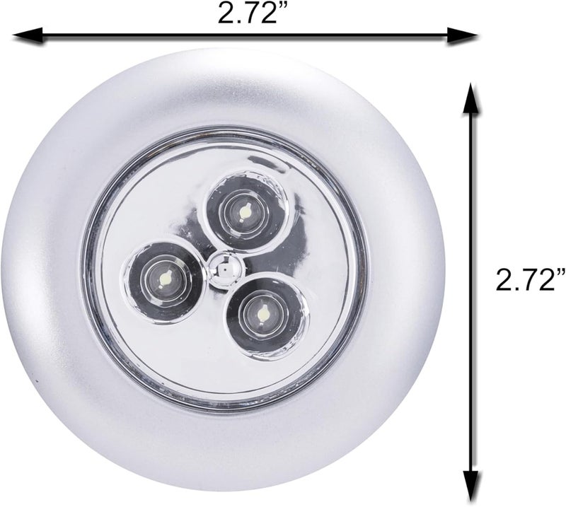 Light It ! by Fulcrum, 30010-301 Stick-On Light, Silver, 3 Pack - Image 2