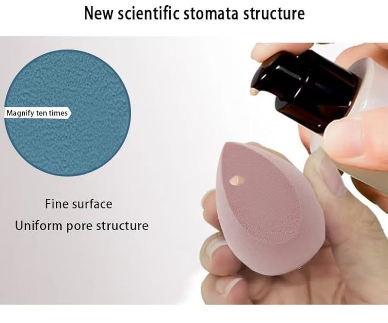 Make Up Sponge flawless finish, 1 Piece Beauty Blender Sponge, Make Up Sponge, Wet and Dry, for Cream, Liquid Foundation, Liquids and Powder -pink - Image 4