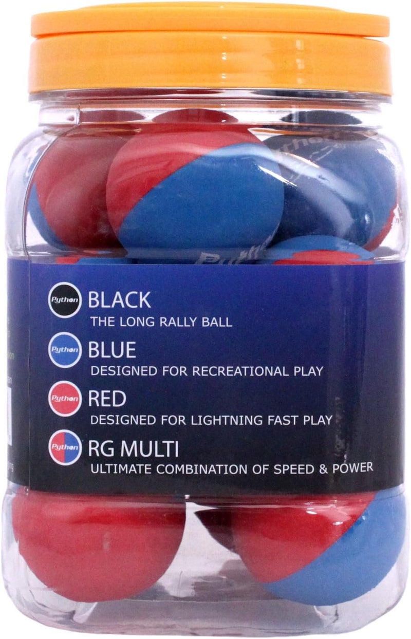 Python Racquetball Python RG Multi Colored Racquetballs (Value Pack - 12 Ball Jug/Endorsed by Racquetball Legend Ruben Gonzalez!) - Image 2