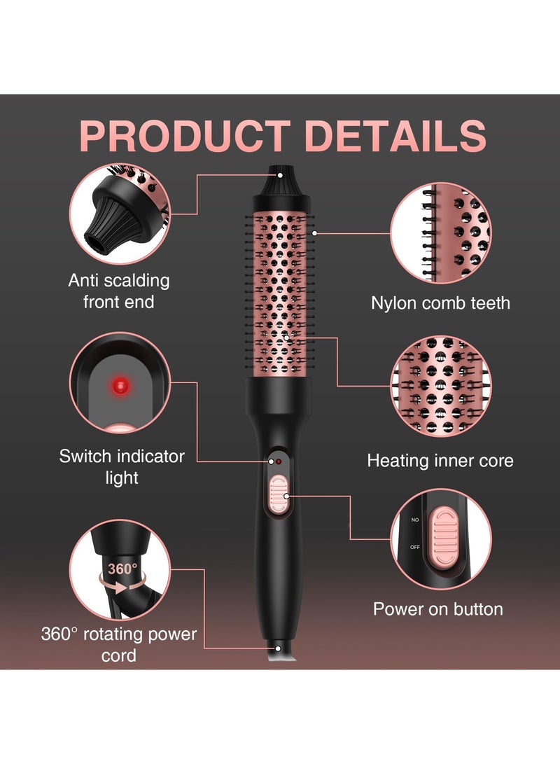 Thermal Brush,  Hot Brush Volumizing Curling Iron,3 in 1 Round Hair Brush Straight Hair Hair Volumizer Curl Brush - Image 2