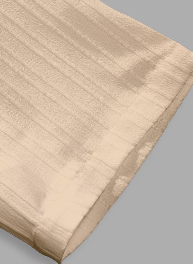 Take Two Men Beige Textured Shirt and Pants Co-Ords - Image 1