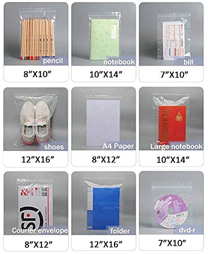 TRUE SHOP Multi Purpose Re-Usable Transparent Zip Lock Storage Bags Sizes (SMALL) (3x4-50pc,4x5-50pc,5x6-50 pc) - Image 4