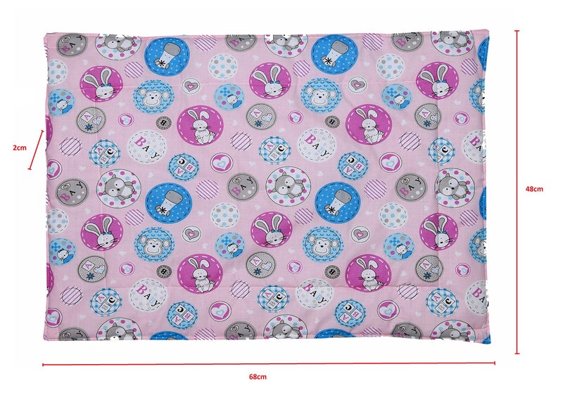 BCARE Newborn Baby Boys Girls Soft Cotton Printed Changing Sheet for Infant Unisex Toddler Child Bed Protector Kids Massage Mats Pack of 3 (Multicolor-1) - Image 2