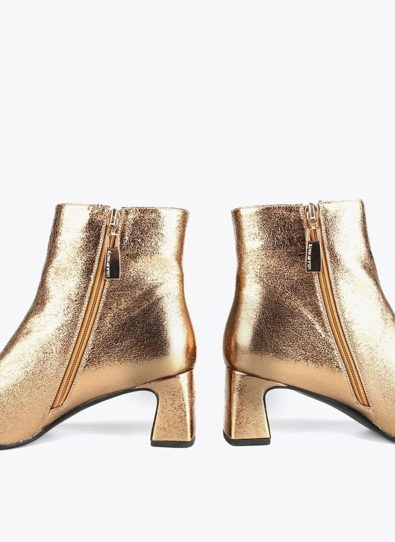 Lola Casademunt Metallic ankle boots