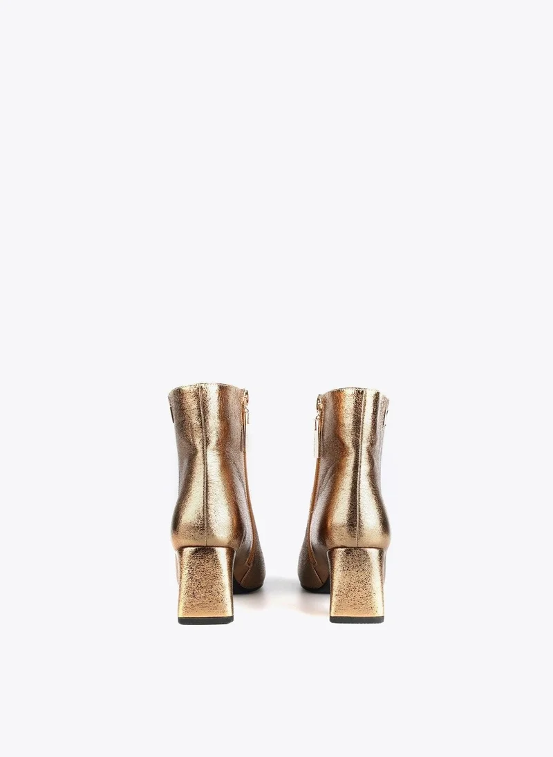 Lola Casademunt Metallic ankle boots