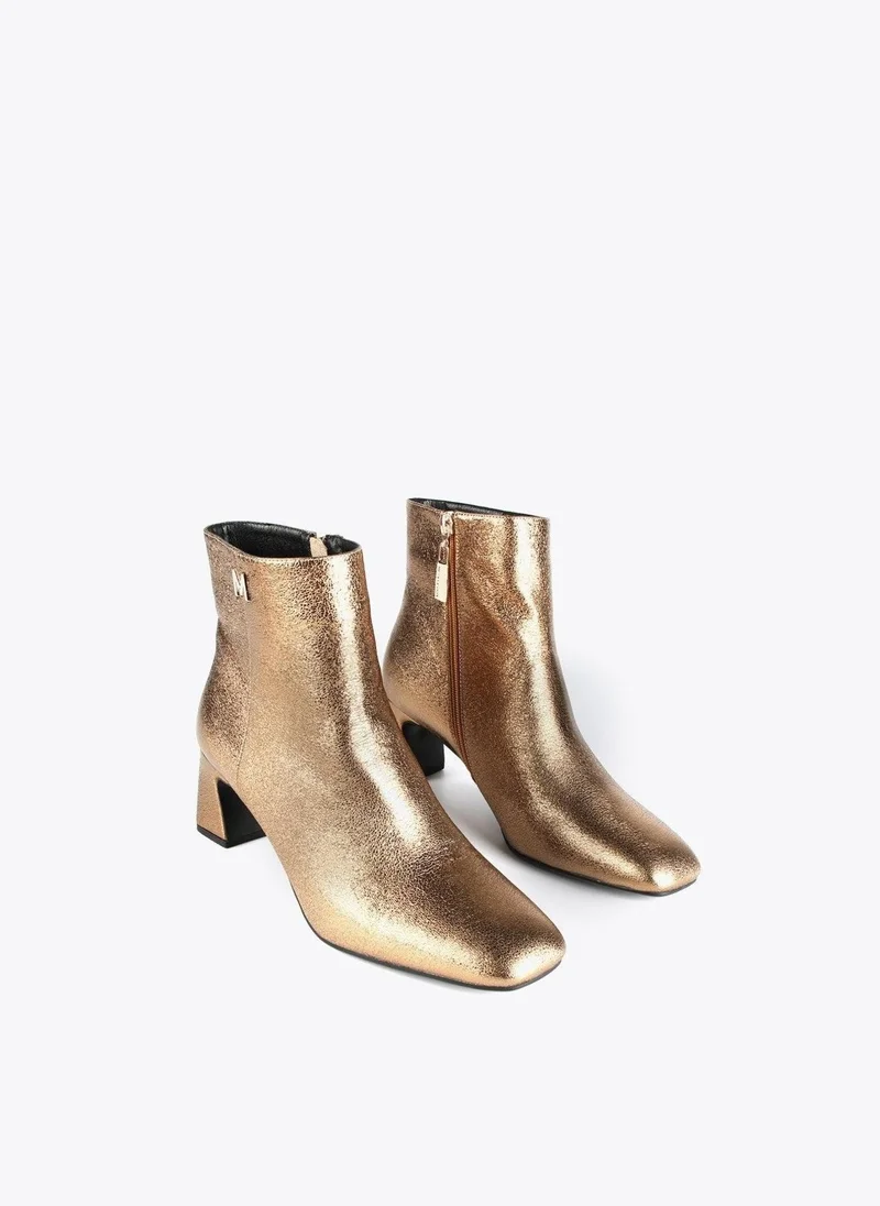 Lola Casademunt Metallic ankle boots