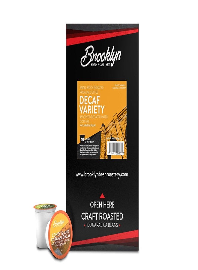 Brooklyn Beans Coffee Pods, Assorted Decaf Variety Pack - Compatible with Keurig K Cup Brewers Including 2.0 Coffee Makers, 40 Count, Perfect for Decaf Coffee Lovers - Image 2