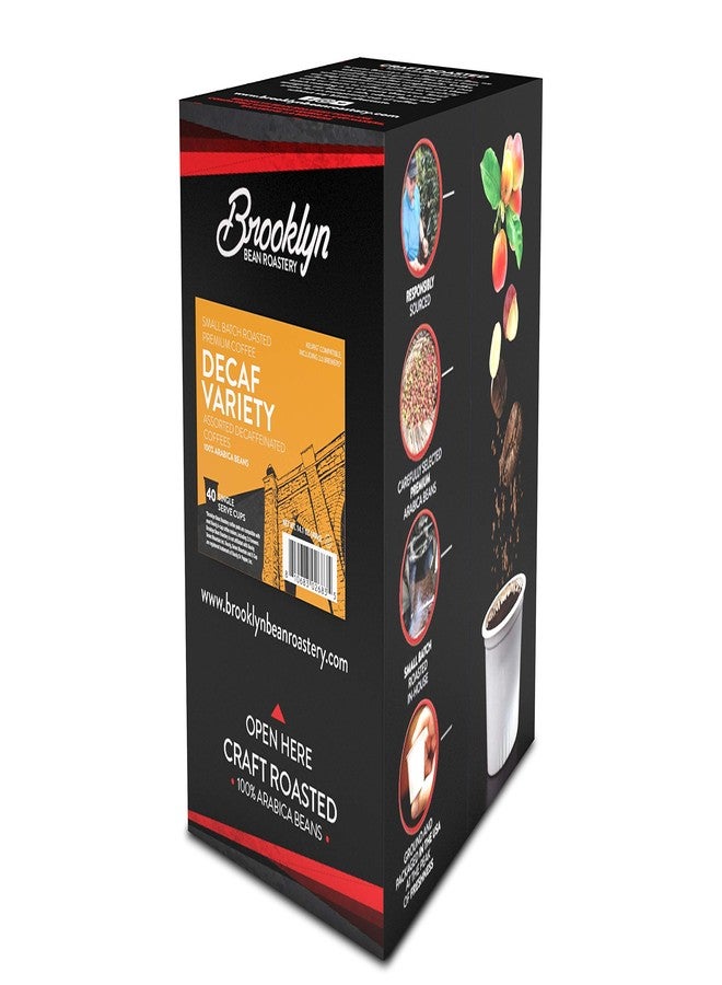 Brooklyn Beans Coffee Pods, Assorted Decaf Variety Pack - Compatible with Keurig K Cup Brewers Including 2.0 Coffee Makers, 40 Count, Perfect for Decaf Coffee Lovers - Image 3