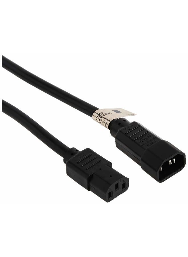 Tripp Lite Heavy Duty Computer Power Extension Cable PDU Cord 15A 14 AWG C14 to C13, 0.91 m (P005-003) - Image 1