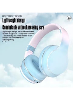 JBLTM Wireless Bluetooth Noise Cancelling Headphones, Gradient Macaron Colors, Head-Mounted, with Microphone, Gaming Headphones, Cute Christmas Gift for Kids, Suitable for Travelers and Music Lovers  - Image 3
