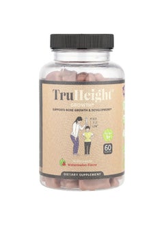 TruHeight  TruHeight, Growth Gummies, Multivitamin, For Ages 5+, Watermelon, 60 Gummies 