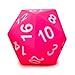 KESS Giant D20 Foam Dice Oversized 20Sided Dice for RPG and Collectors 6 Vibrant Colors Perfect for Outdoor Fun in Backyard Pool Beach Ages 6 Pink - Image 2