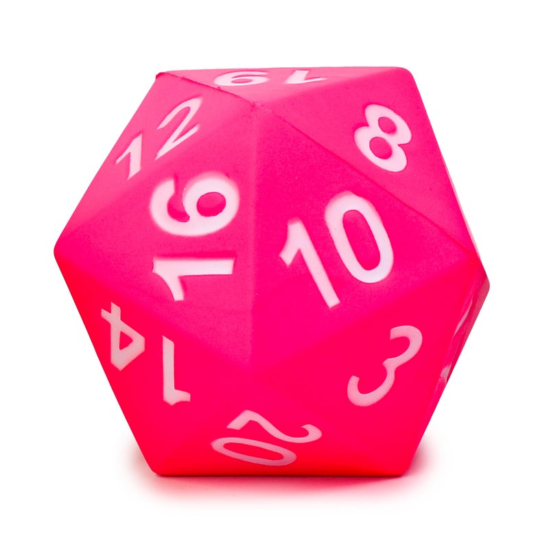 KESS Giant D20 Foam Dice Oversized 20Sided Dice for RPG and Collectors 6 Vibrant Colors Perfect for Outdoor Fun in Backyard Pool Beach Ages 6 Pink - Image 3