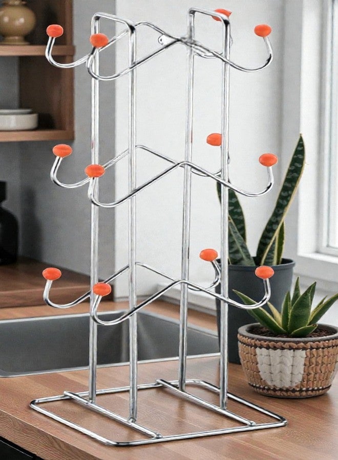 STANDIFY® M-Cup & Mug Stand_K_Stnfy Cup & Mug Holder Stainless Steel Multi-Purpose Organizer Kitchen Stand for Countertop & Sink Area. - Image 1