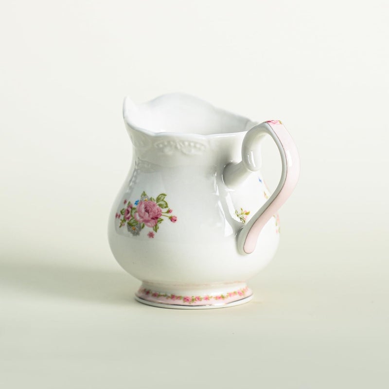 123Arts 123Arts Ceramic Sugar and Creamer Set, Coffee Serving Set, Cream Pitcher, Sugar Bowl  - Image 5