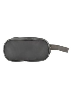 Kuber Industries Kuber Industries Rexine Lightweight Travel Toiletry Bag Shaving Kit with Carrying Strap (Grey) 54KM4283  - Image 5