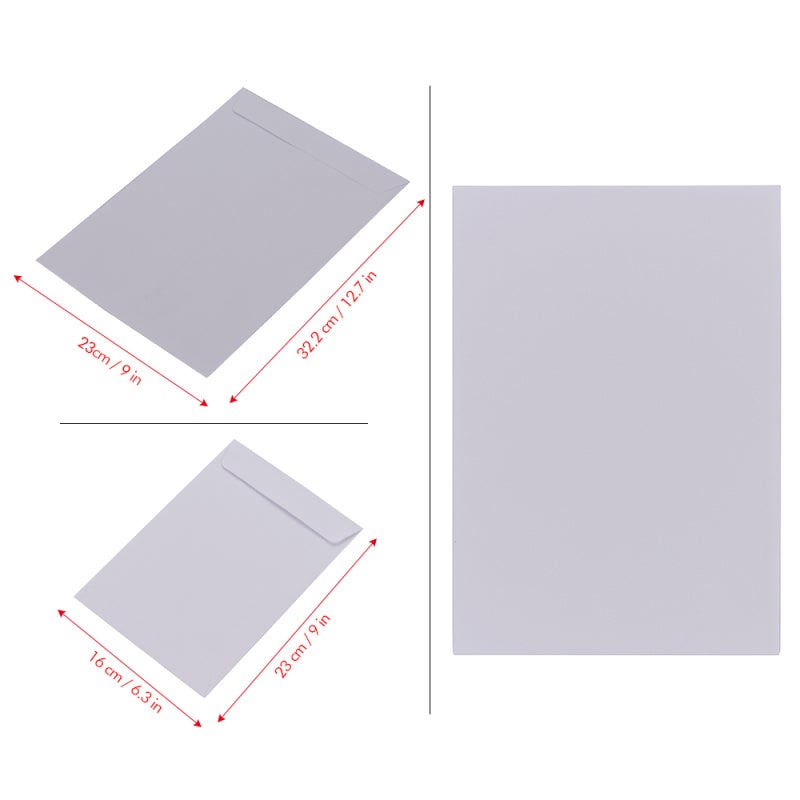 Kraft Paper Envelope: Large White Size, Durable Privacy Protection, Peel Seal Closure - Smooth Surface For Labeling, Bulk 50pcs Heavy Duty Envelope For Office Mailing Supplies Document Packaging - Image 3
