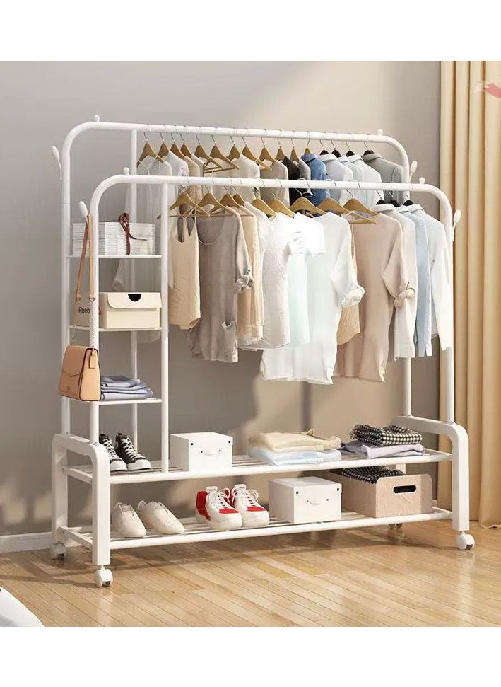 يوما حامل أحذية ومعاطف مزدوج القطب من الفولاذ المقاوم للصدأ بوزن 40 كجم للمنزل  - Image 1