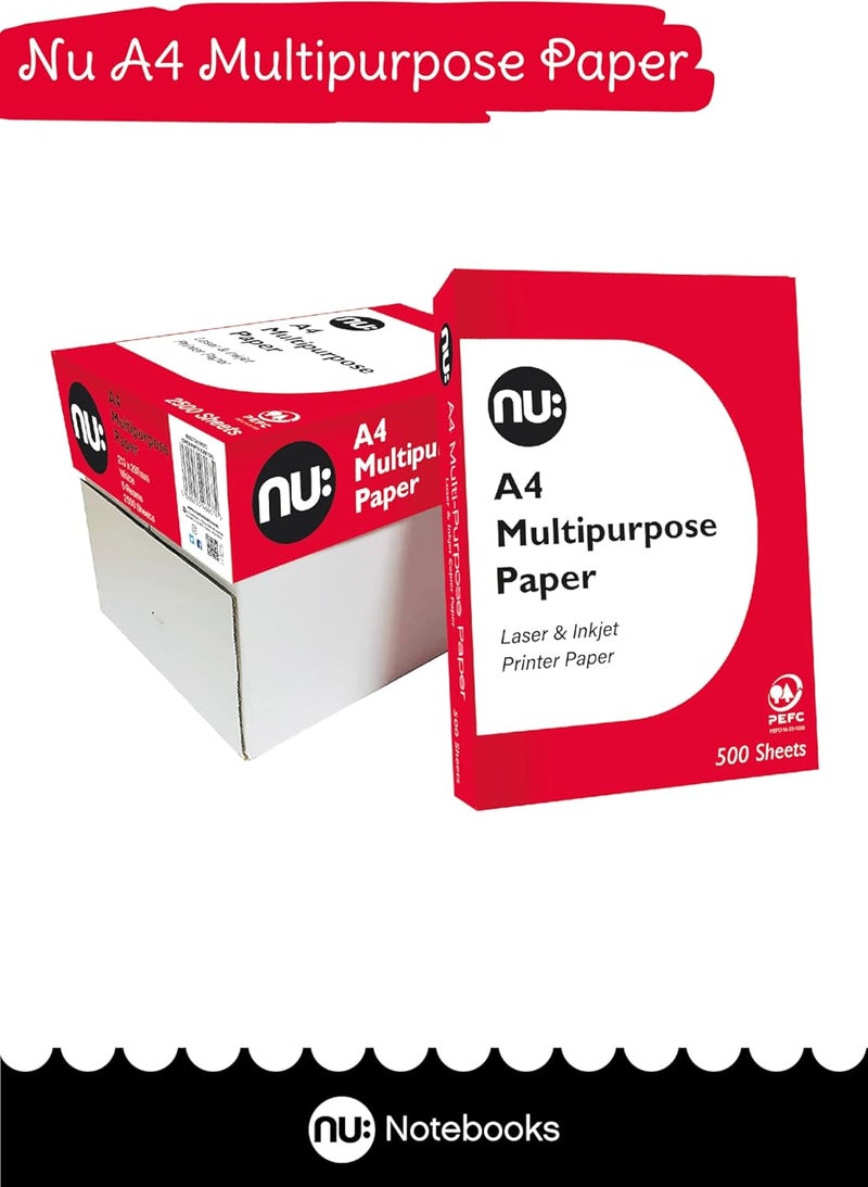 nu : Multi-Purpose Printer Paper, White, 500 Sheets - Image 3