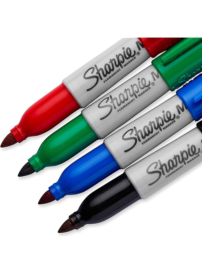 Sharpie Mini Permanent Markers Fine Point Assorted Colors 4 Count 35113Pp 2 Pack 4 Count - Image 3