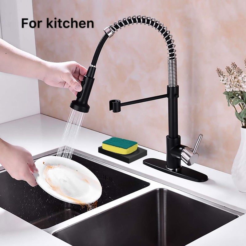 JINCROP Black Resin Soap Dish Bathroom Home, Black Soap Saver Soap Holder Bathroom or Shower for Kitchen Modern Bathroom Accessory(Matte Black) - Image 5
