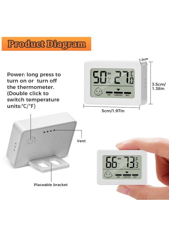 Thlevel - Thlevel Reptile Tank Accessories Bearded Dragon Tank Thermometer Humidity Gauge for Leopard Gecko, Jumping Spider, Snake, Gecko, Ball Python, Lizard(2 Pack) - Image 1