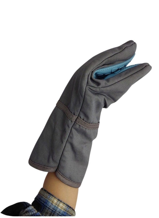 FALMER - Silicone Handle Oven Mitt Heat Resistant Non-Slip Kitchen Glove 27cm - Image 1