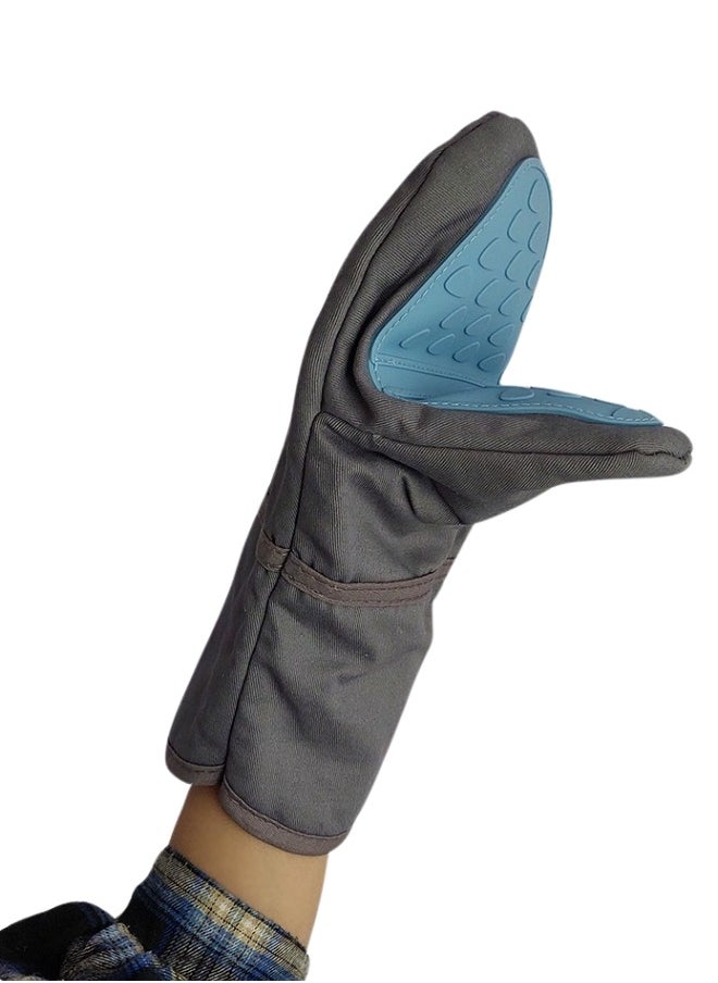 FALMER - Silicone Handle Oven Mitt Heat Resistant Non-Slip Kitchen Glove 27cm - Image 1