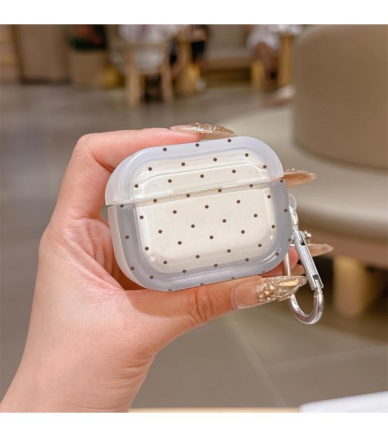 حافظة واقية شفافة مع مشبك كربينر لسماعات AirPods 3 - Image 1