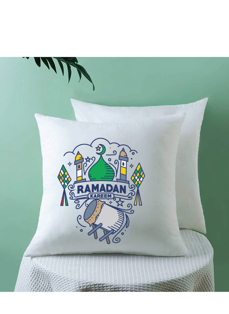 PRINTSHOP4ME Ramadan Mubarak Decorative Throw Pillows - Perfect for Ramadan Decoration - Living Room - Bedroom Decor - Ramadan Pillow Covers  - Image 4
