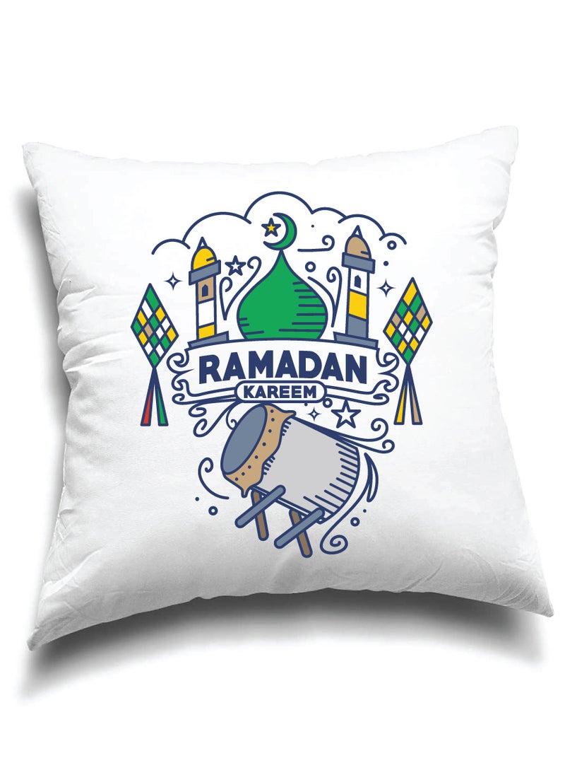 PRINTSHOP4ME Ramadan Mubarak Decorative Throw Pillows - Perfect for Ramadan Decoration - Living Room - Bedroom Decor - Ramadan Pillow Covers  - Image 1