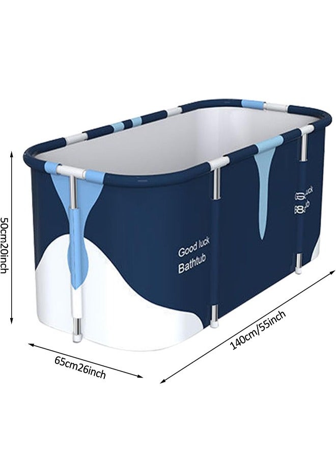 0 تي أوه وان تيك حوض استحمام قابل للطي كبير جدًا | سعة لشخصين | إطار معدني وعزلة بست طبقات | محمول لأي منازل سعودية داخلية أو خارجية | سهل التخزين - Image 4