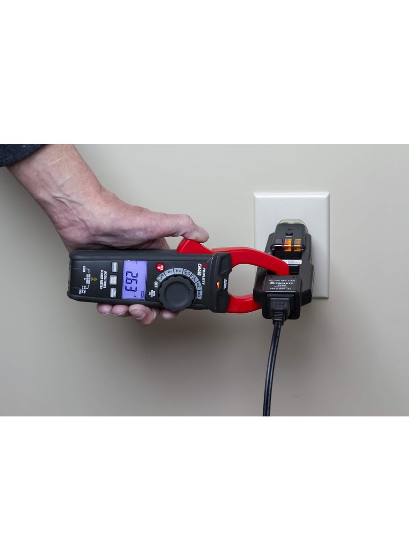Triplett Triplett CM450 True RMS 4000 Count 400A ACDC Clamp Meter with InrushBlack  - Image 3