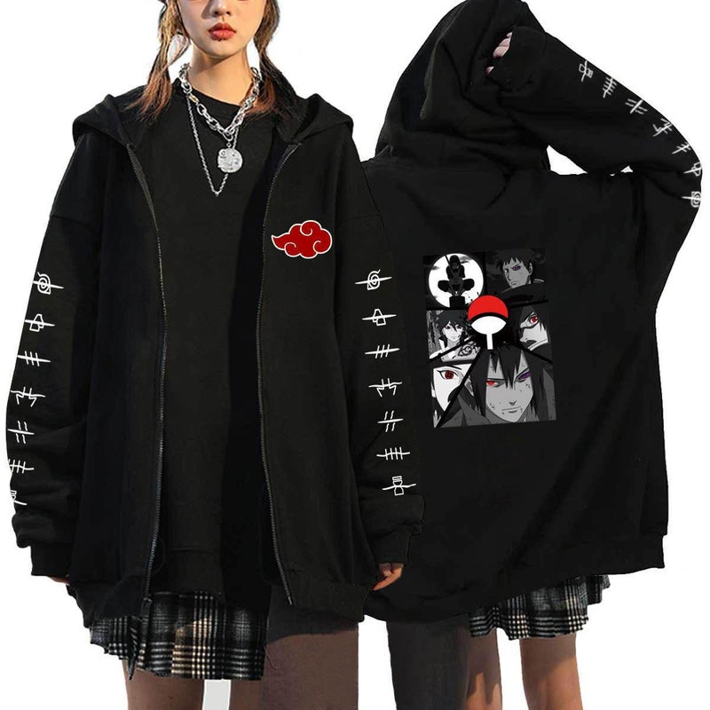 Selling Japanese Anime Naruto Naruto Men'S Fashion Brand Zipper Sweater Casual Couple Cardigan Jacket - Image 4